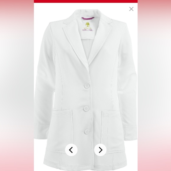 Healing Hands Short White Coat - Picture 1 of 4